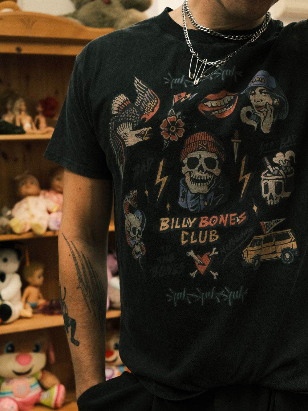 Flash Club Tee - Vintage Black