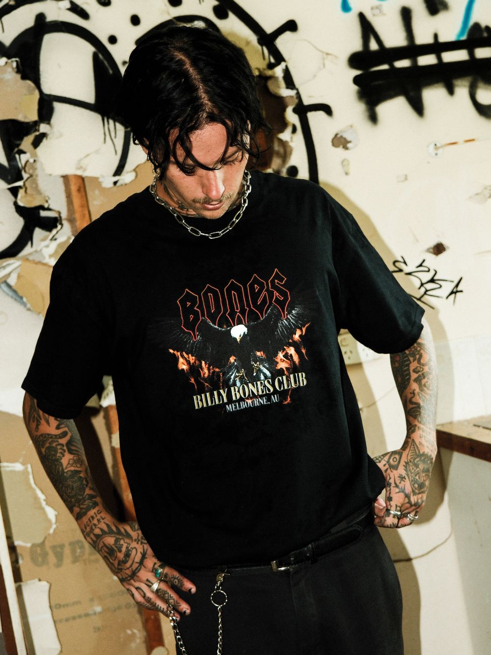 Eagle Inferno Tee - Vintage Black