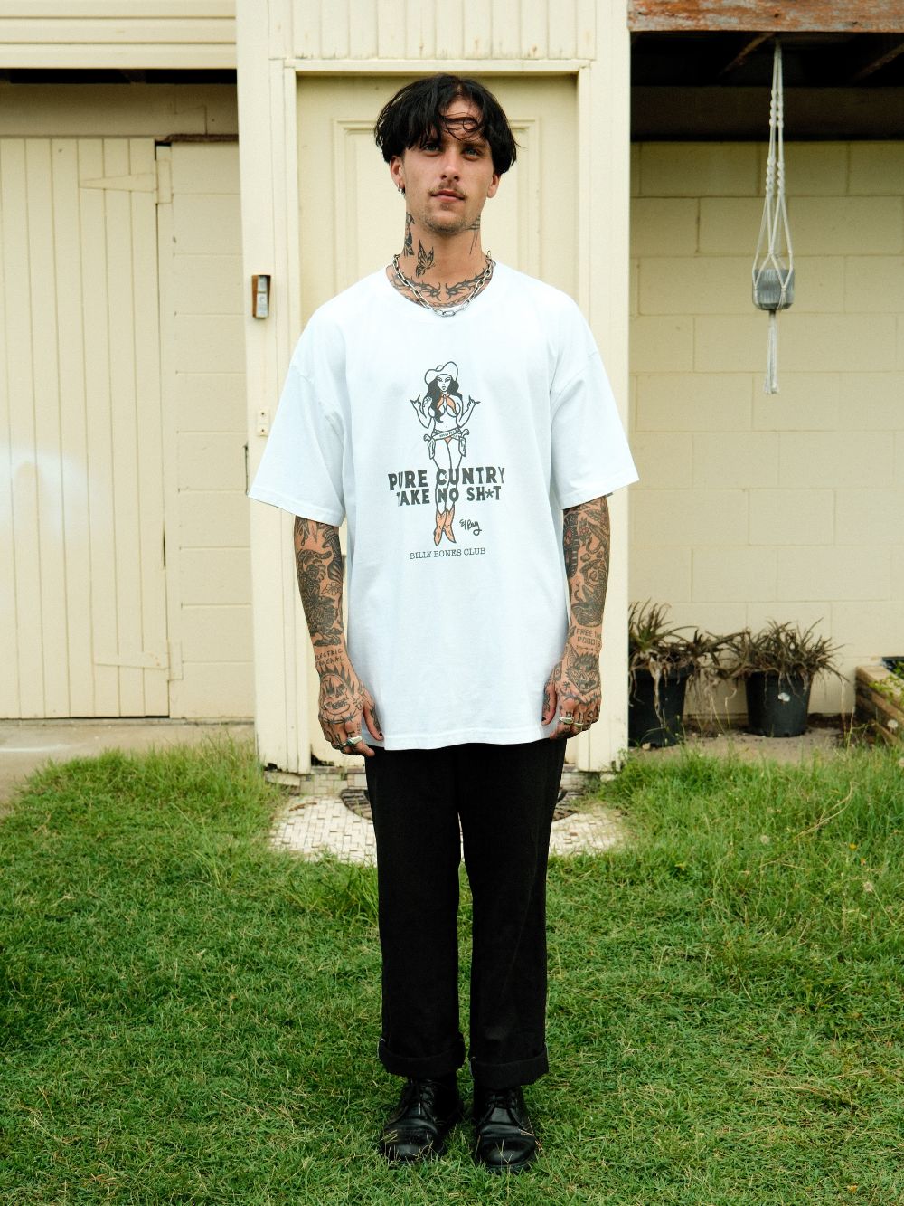 Pure C*ntry Tee - Vintage White