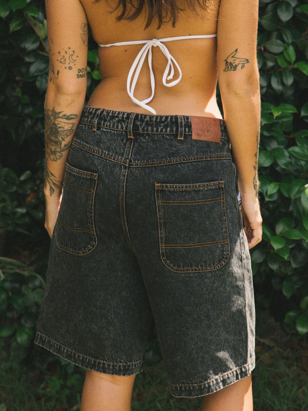 The Bird Denim Short - Washed Black