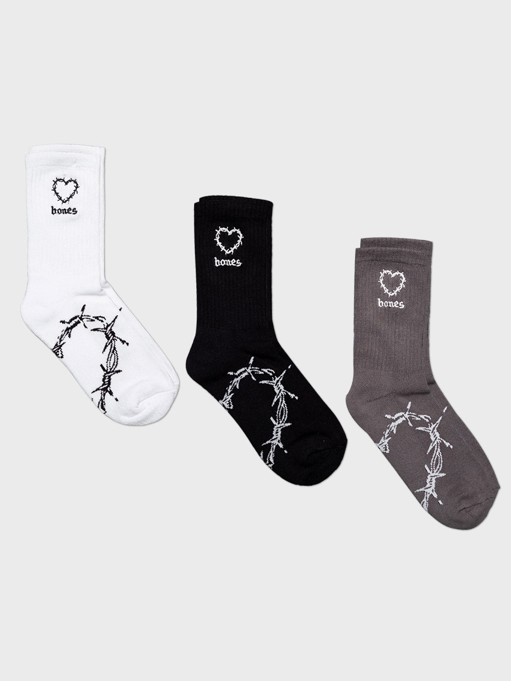 Barbed Heart Socks 3 Pack