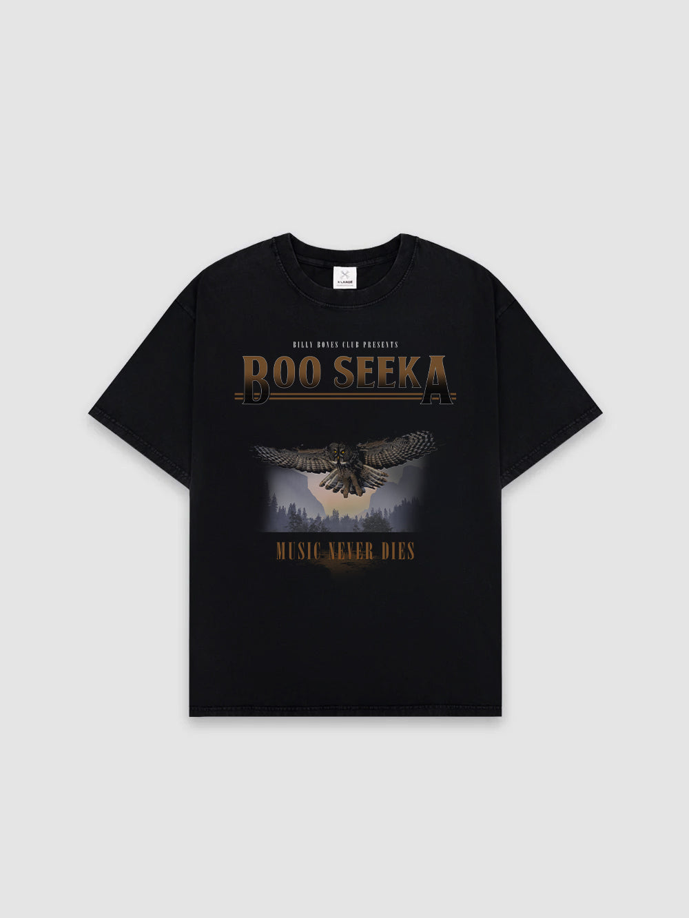 Boo Seeka Collab Tee - Music Never Dies