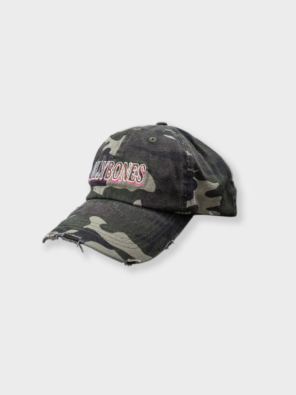 Feline Dad Cap - Distressed Camo