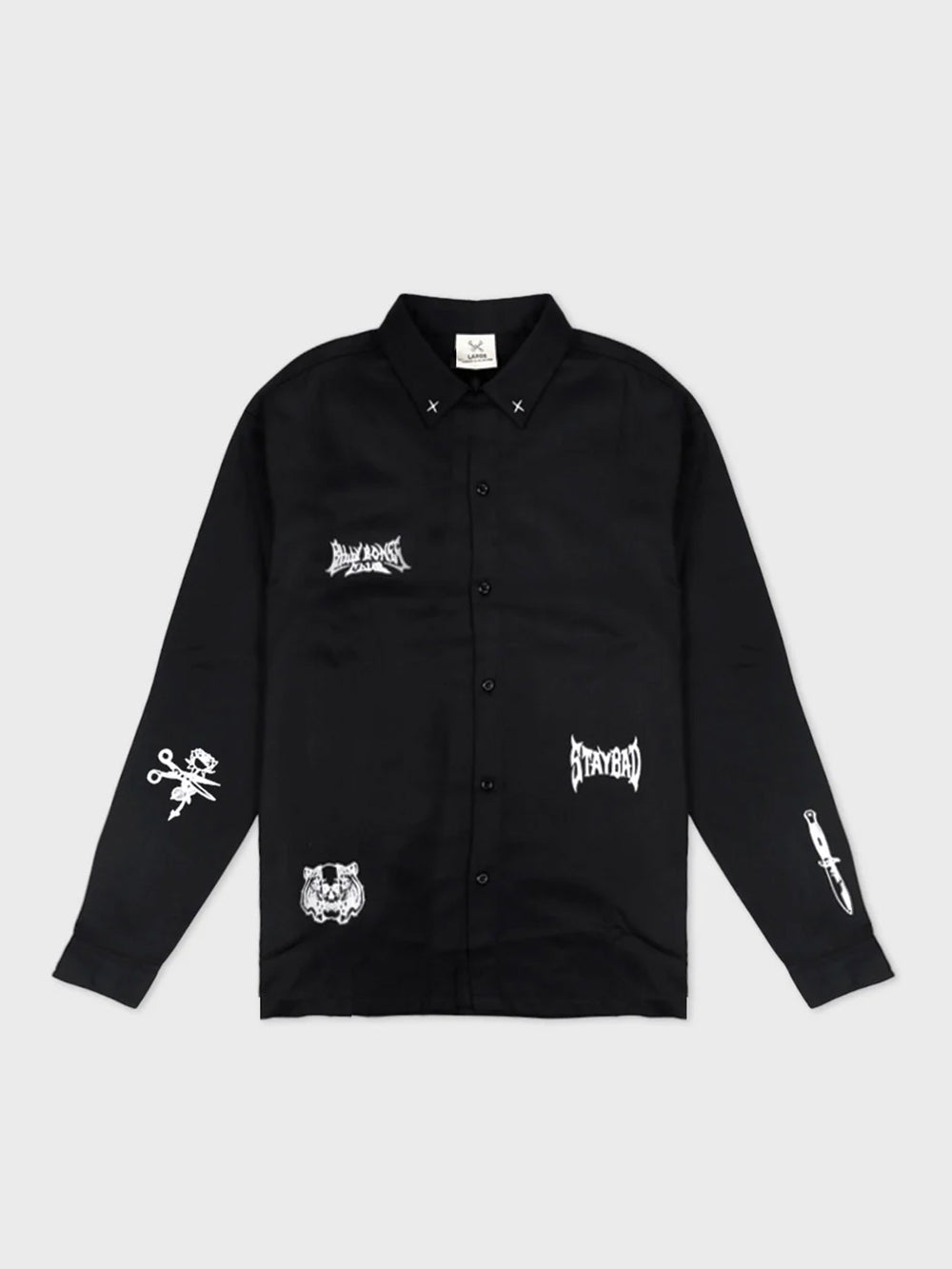 Club Ink Longsleeve Work Shirt - Black