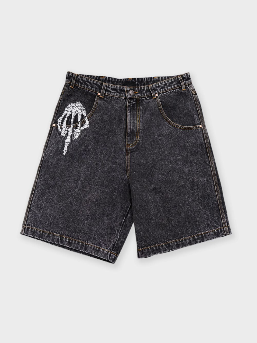 The Bird Denim Short - Washed Black