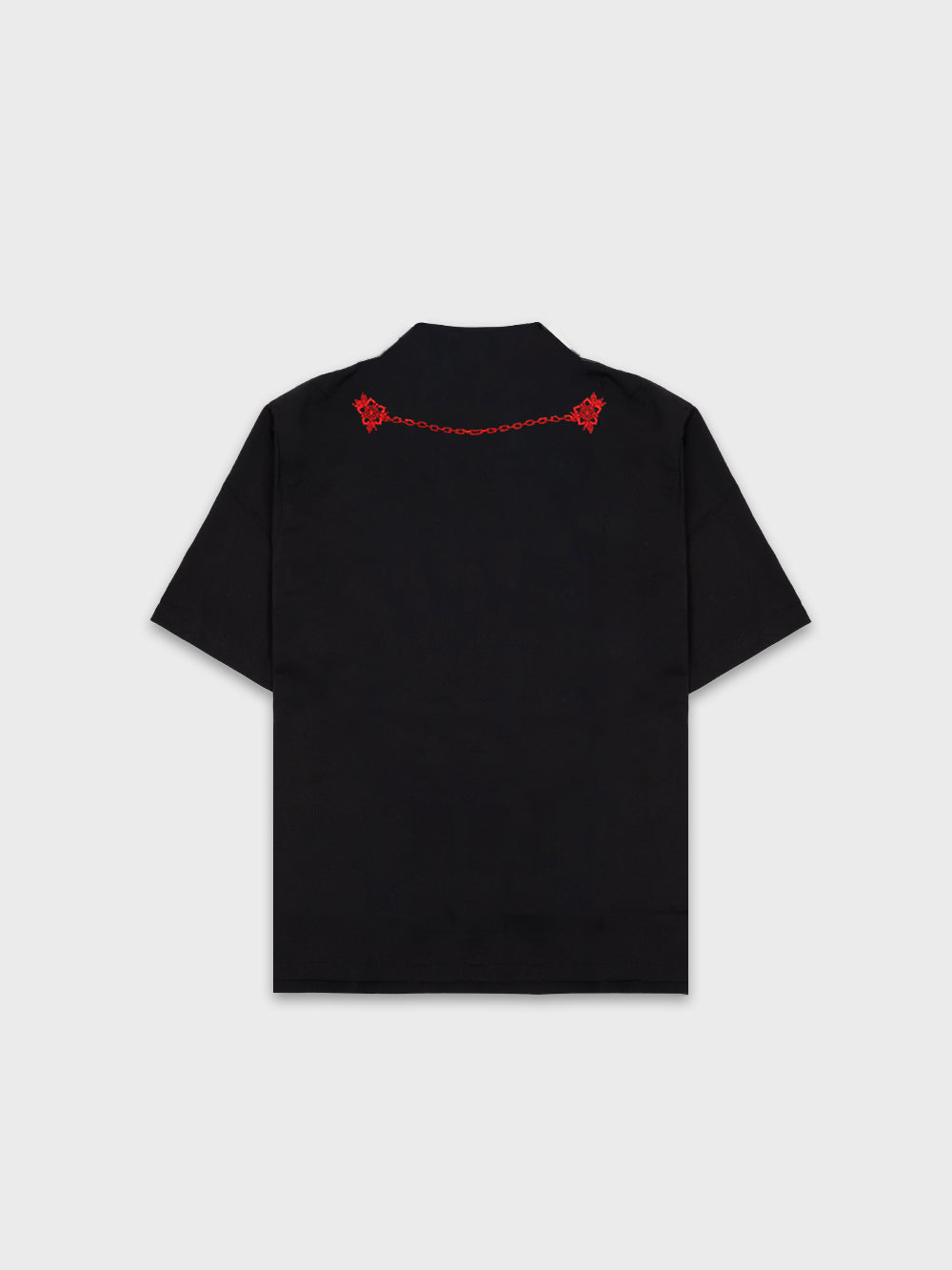 Hooked Rose Bowlo Shirt - Black