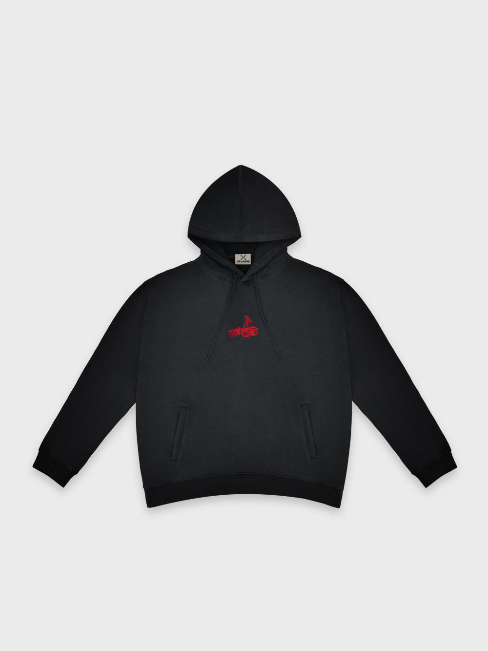 Cherry Gloss Hoodie - Washed Black