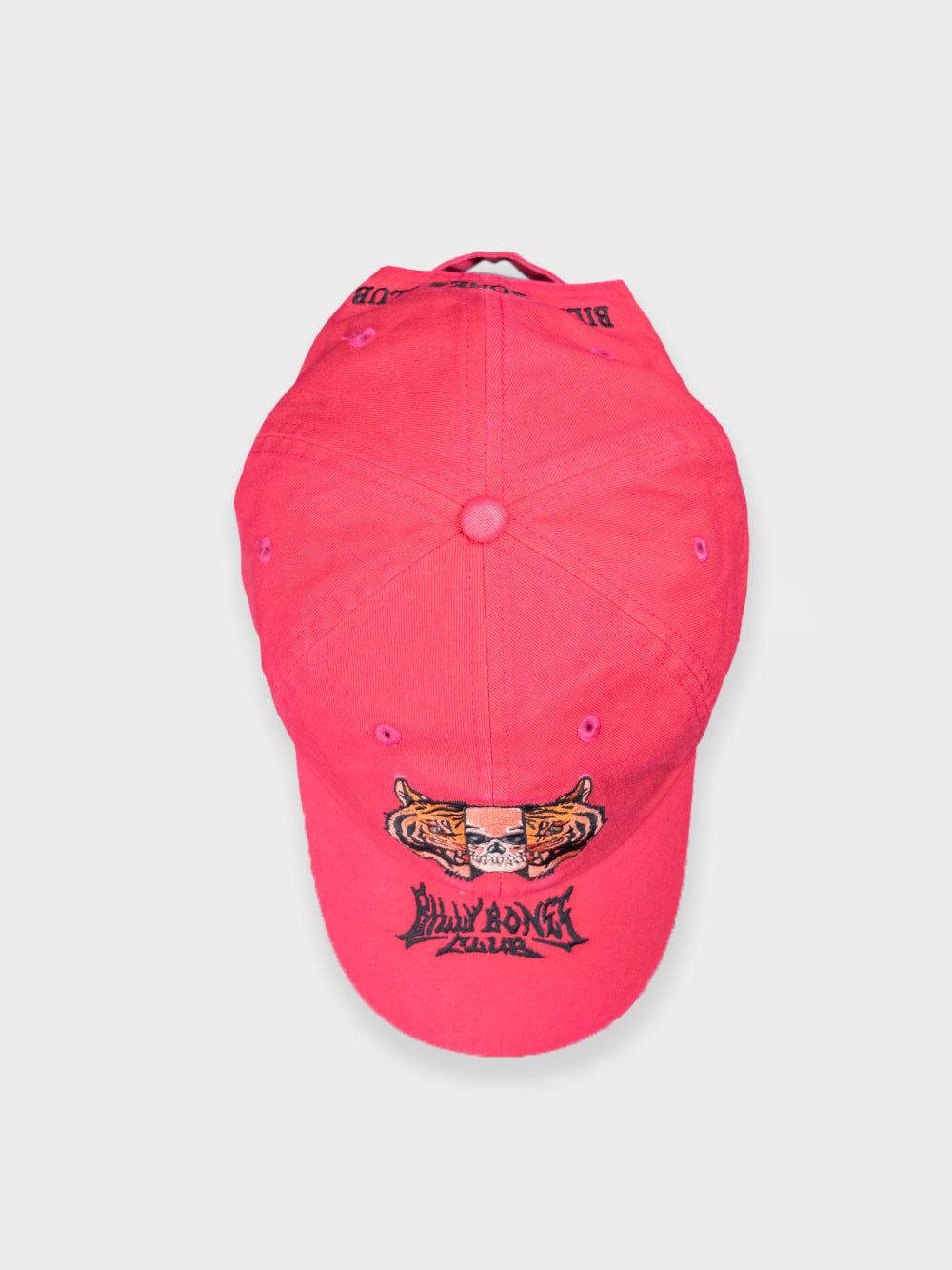 Skull Flash Dad Cap - Cherry