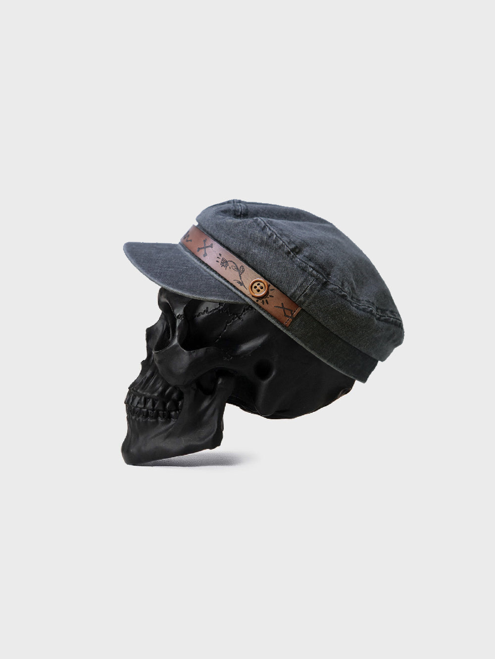 The Raskal Captain Hat - Washed Black