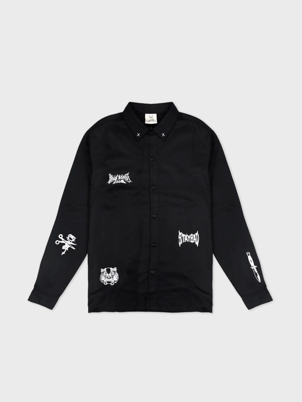 Club Ink Longsleeve Work Shirt - Black