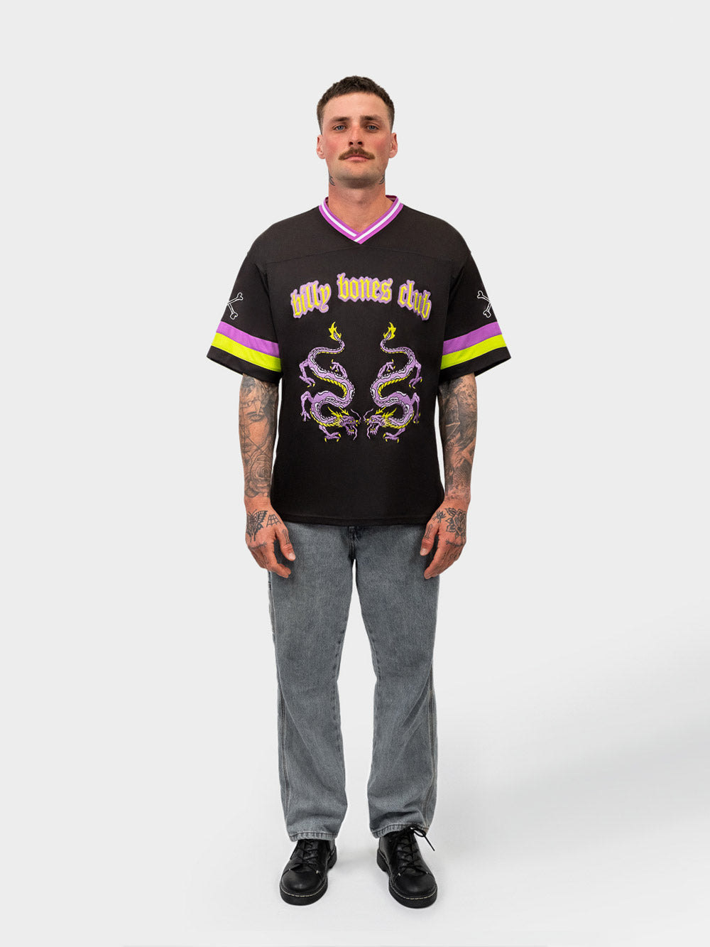 Dragon Bones Jersey - Mesh Black