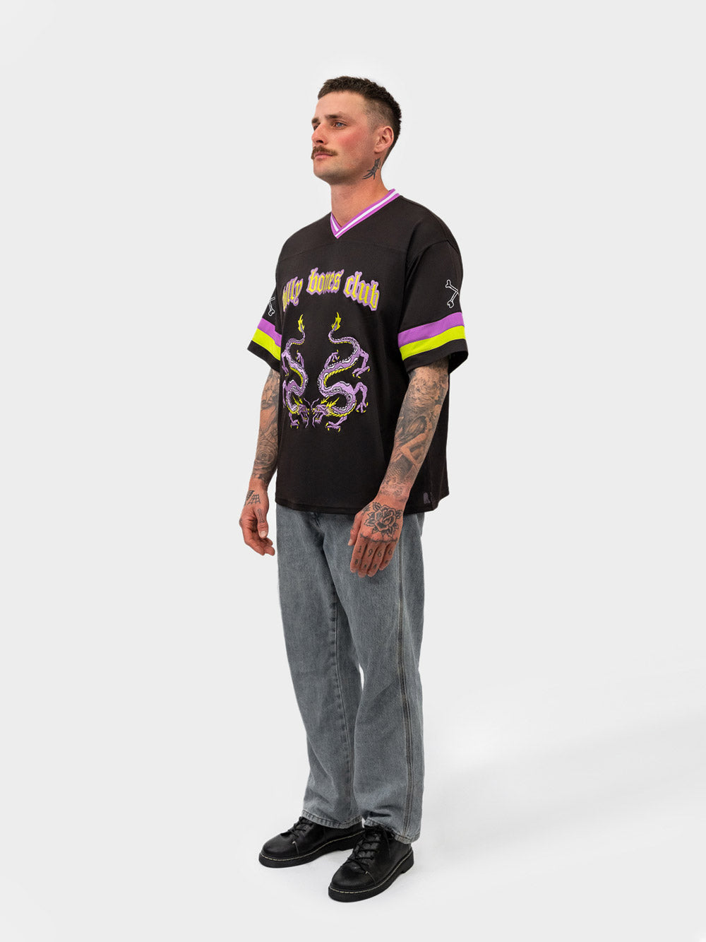 Dragon Bones Jersey - Mesh Black