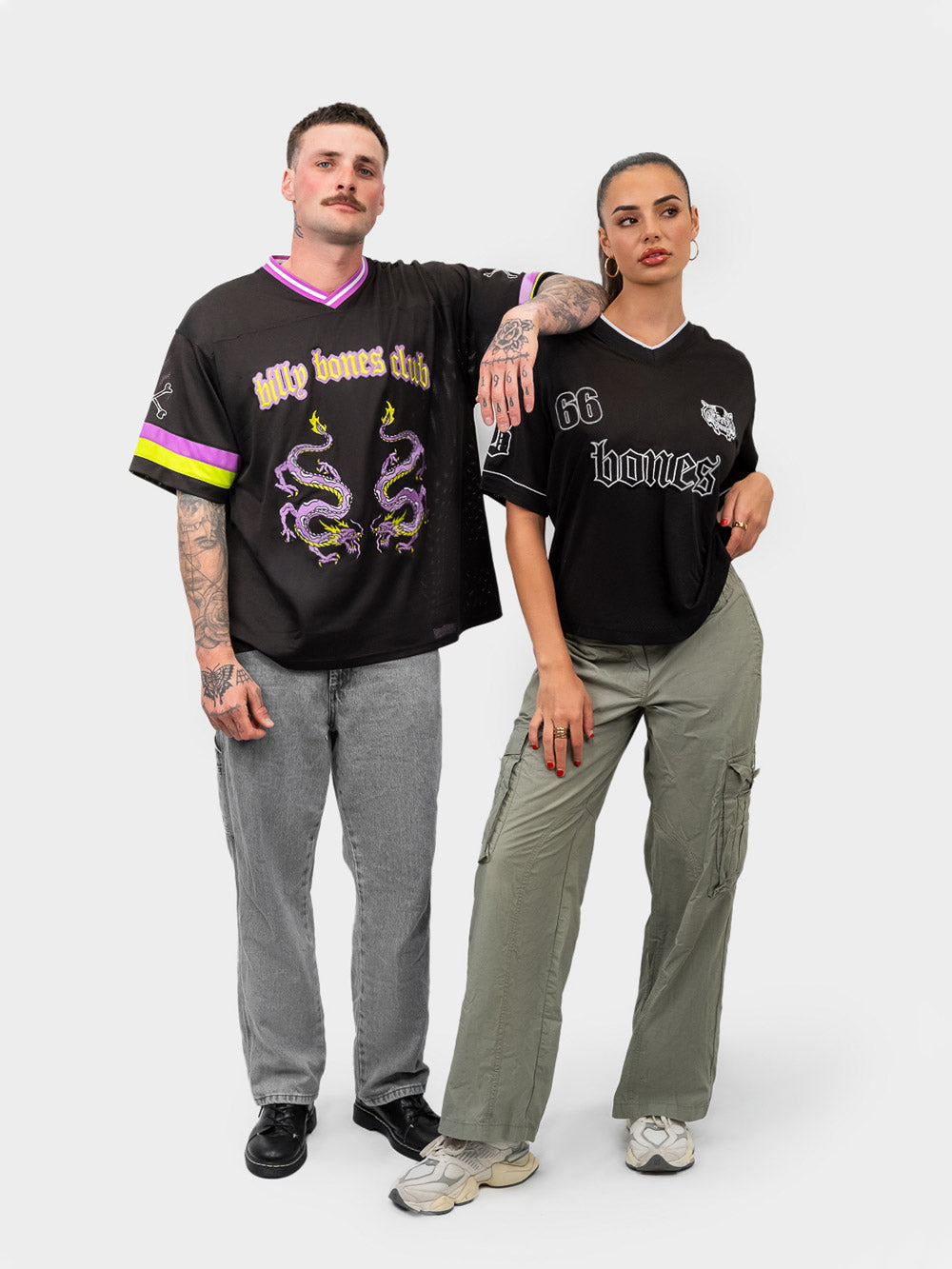 Dragon Bones Jersey - Mesh Black