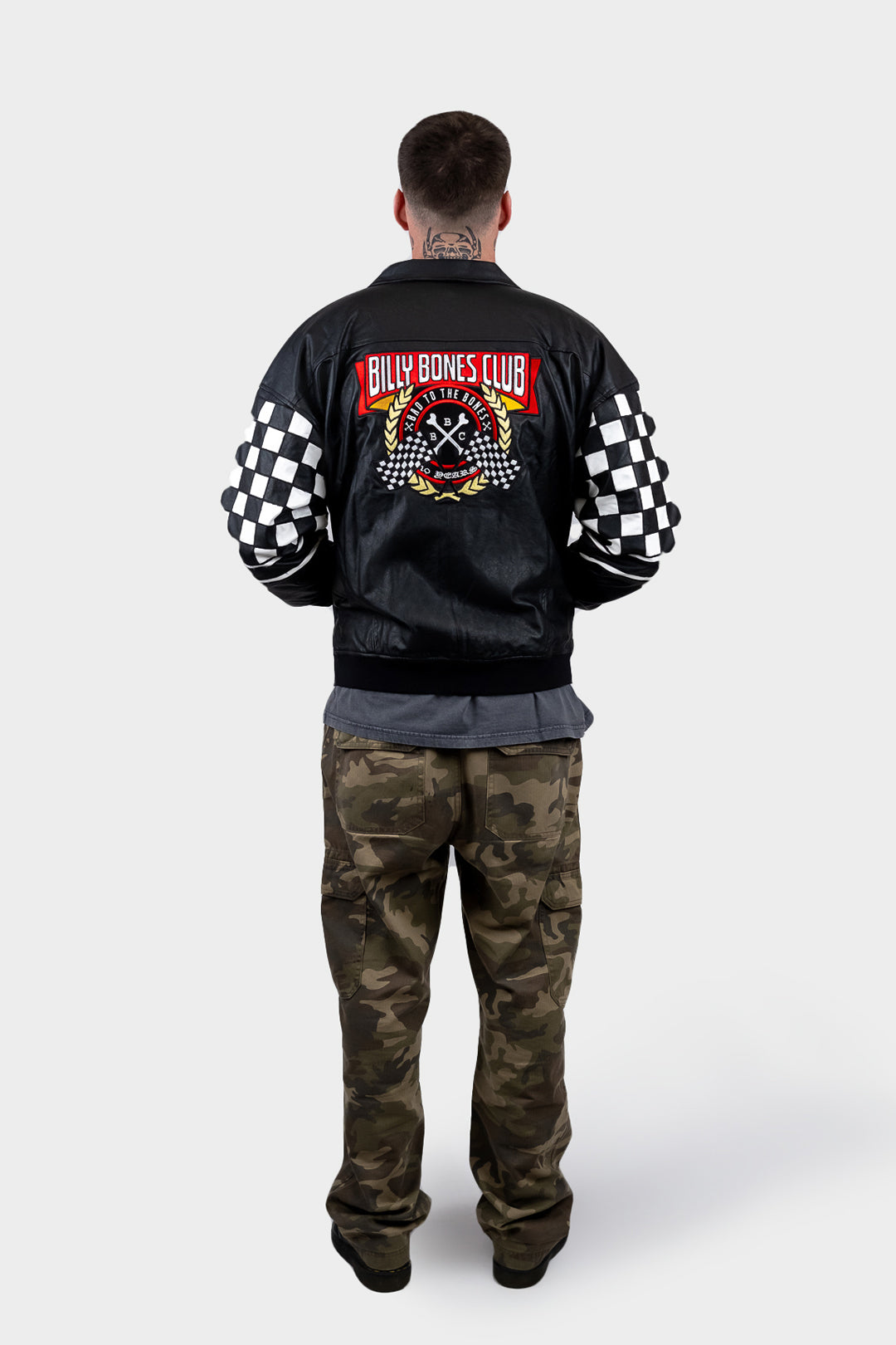 Pitstop Bomber Leather Jacket