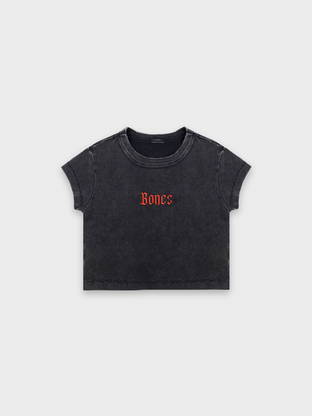 Gothic Baby Tee - Vintage Black