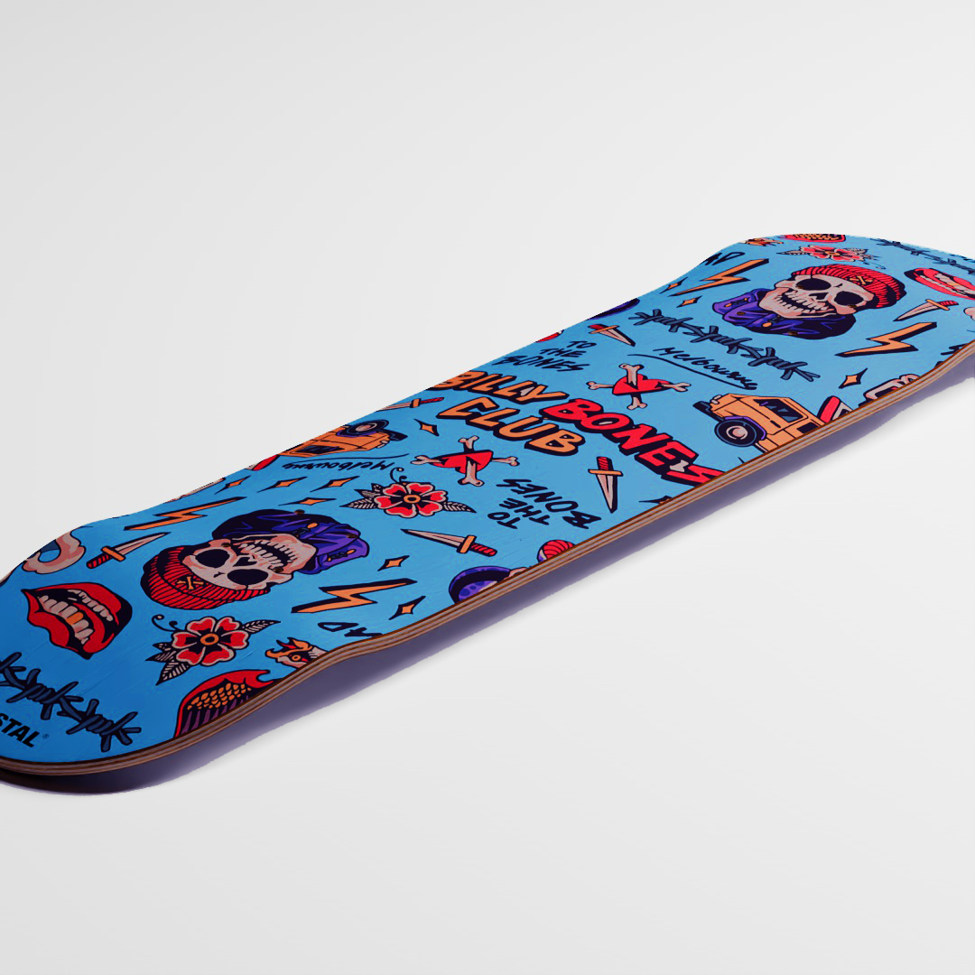 Postal x Bones Flash Club - Skate Deck