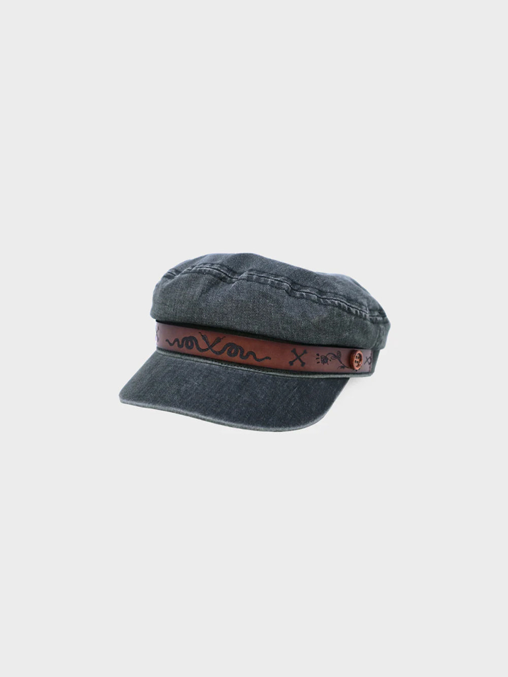 The Raskal Captain Hat - Washed Black