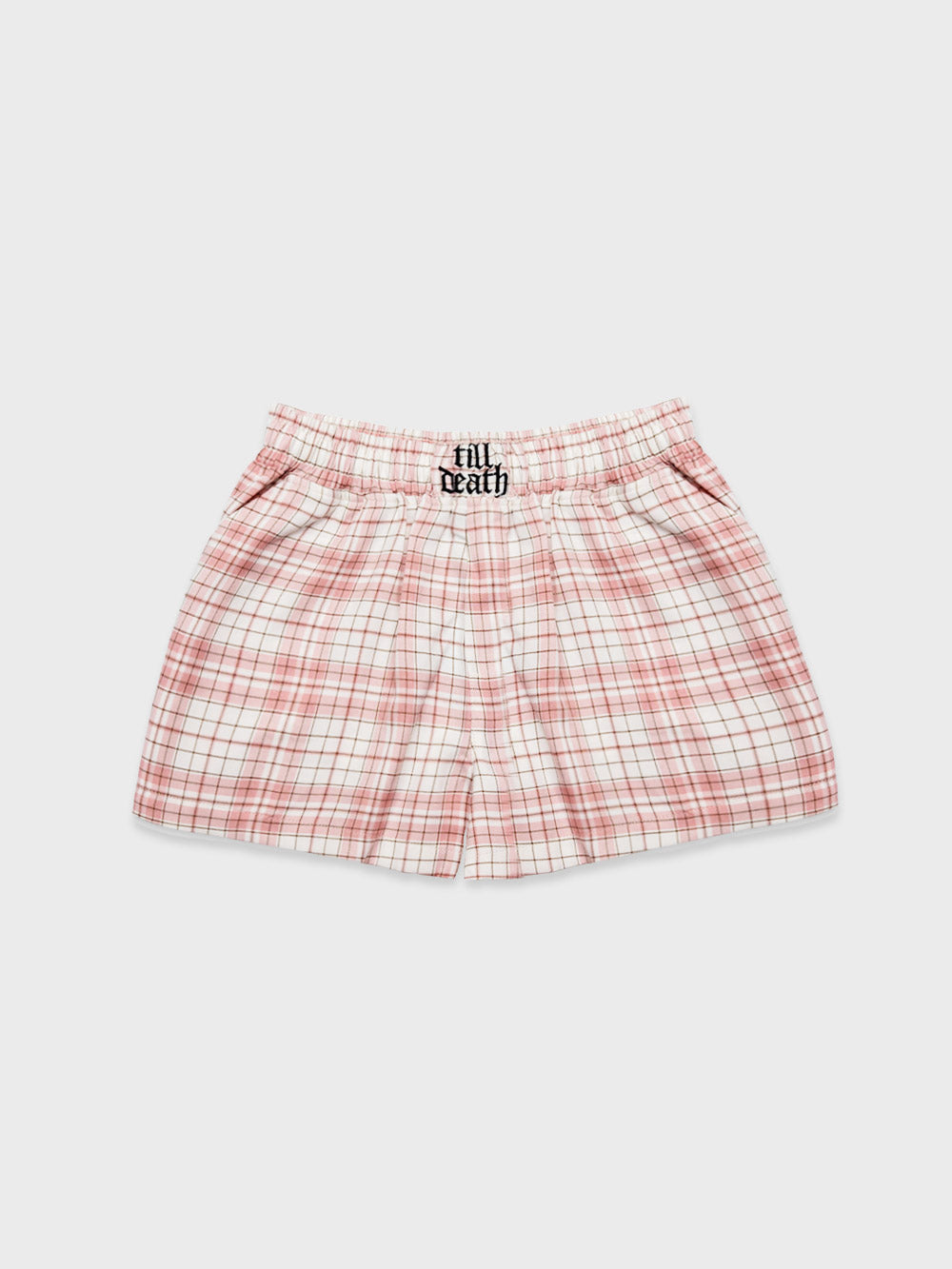 Till Death Check Boxer Shorts